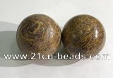 CDN1281 40mm round elephant blood stone decorations wholesale