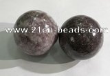 CDN1283 40mm round lilac jasper decorations wholesale