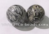 CDN1296 40mm round jasper decorations wholesale