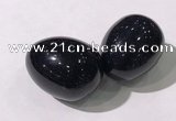 CDN1345 35*45mm egg-shaped blue goldstone decorations wholesale