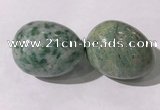 CDN1354 35*45mm egg-shaped Qinghai jade decorations wholesale