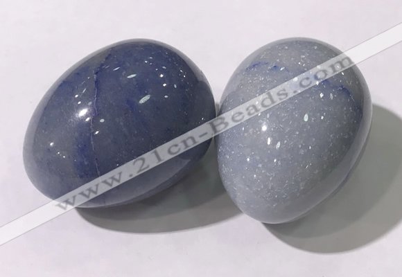 CDN1359 35*45mm egg-shaped blue aventurine decorations wholesale