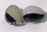 CDN1365 35*45mm egg-shaped druzy agate decorations wholesale