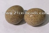 CDN1392 35*45mm egg-shaped jasper decorations wholesale