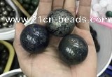 CDN14 35mm round pyrite gemstone decorations wholesale