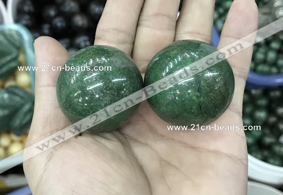 CDN18 35mm round pyrite gemstone decorations wholesale
