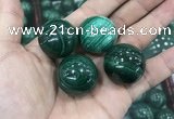 CDN21 25mm round natural malachite gemstone decorations