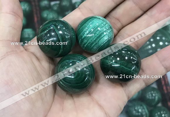 CDN21 25mm round natural malachite gemstone decorations