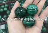 CDN22 30mm round natural malachite gemstone decorations