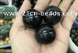 CDN25 30mm round natural astrophyllite gemstone decorations