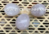 CDN300 25*35mm egg-shaped rose quartz decorations wholesale