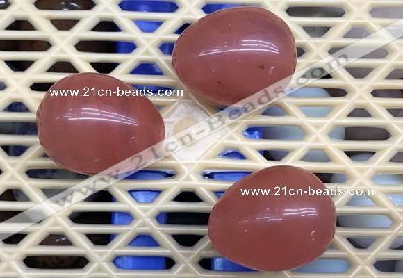 CDN301 25*35mm egg-shaped cherry quartz decorations wholesale