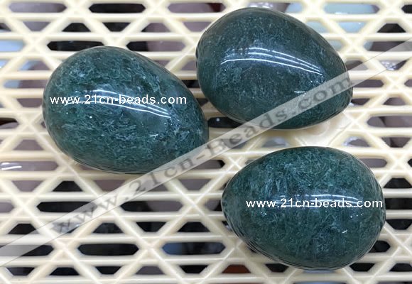 CDN312 30*40mm egg-shaped synthetic gemstone decorations wholesale