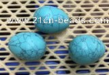 CDN315 30*40mm egg-shaped imitation turquoise decorations wholesale