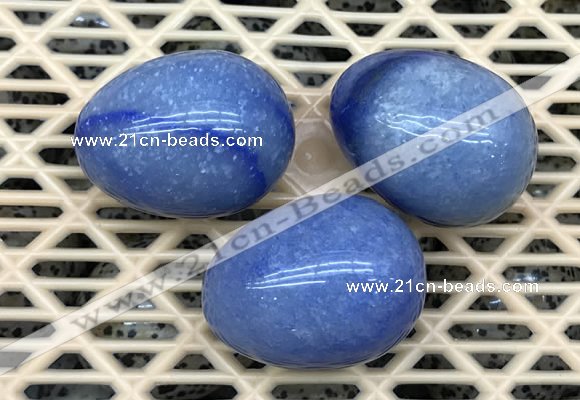 CDN321 30*40mm egg-shaped blue aventurine decorations wholesale