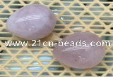 CDN331 35*50mm egg-shaped rose quartz decorations wholesale