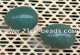 CDN337 35*50mm egg-shaped green aventurine decorations wholesale