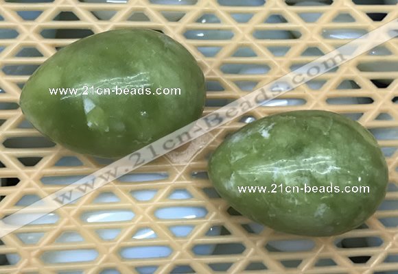 CDN339 35*50mm egg-shaped olivine decorations wholesale