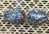 CDN348 35*50mm egg-shaped snowflake obsidian decorations wholesale