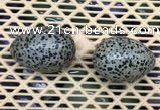 CDN350 35*50mm egg-shaped dalmatian jasper decorations wholesale