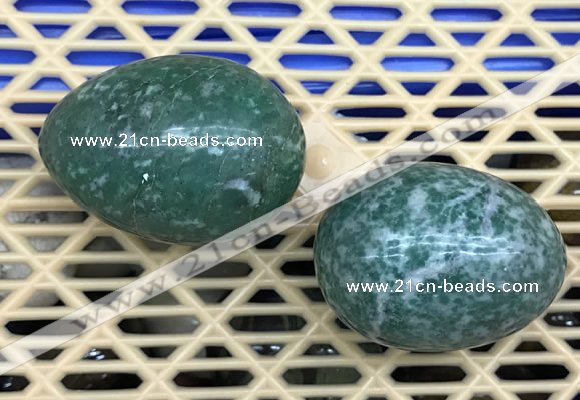 CDN352 35*50mm egg-shaped Qinghai jade decorations wholesale