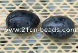 CDN358 35*50mm egg-shaped black labradorite decorations wholesale