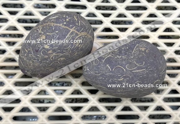 CDN359 35*50mm egg-shaped jasper decorations wholesale