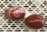 CDN363 35*50mm egg-shaped red jasper decorations wholesale