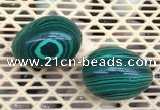 CDN364 35*50mm egg-shaped imitation malachite decorations wholesale