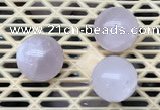 CDN370 25mm round rose quartz decorations wholesale