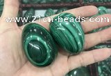 CDN38 32*50mm - 35*53mm egg-shaped natural malachite decorations