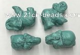 CDN383 20*40*30mm elephant imitation turquoise decorations wholesale