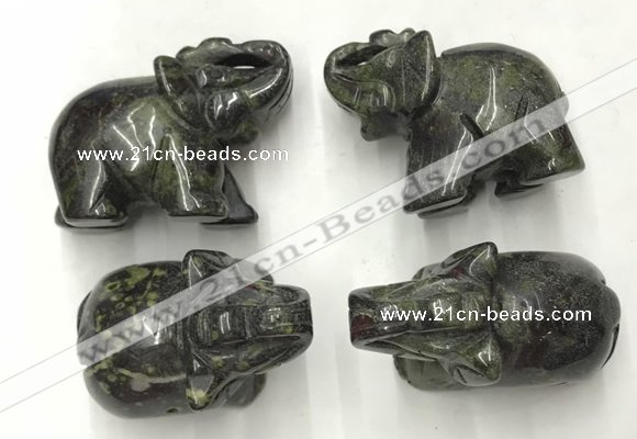 CDN390 20*40*30mm elephant dragon blood jasper decorations wholesale