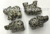 CDN391 20*40*30mm elephant dalmatian jasper decorations wholesale