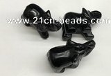 CDN404 25*50*35mm elephant black agate decorations wholesale