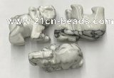 CDN416 25*50*35mm elephant white howlite decorations wholesale