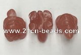 CDN433 28*45*22mm turtle cherry quartz decorations wholesale