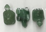 CDN437 28*45*22mm turtle green aventurine decorations wholesale