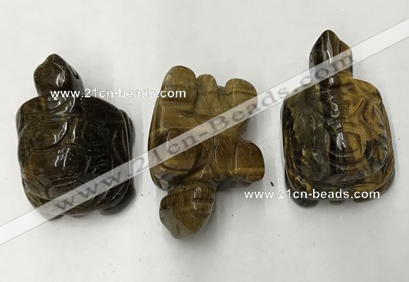 CDN443 28*45*22mm turtle yellow tiger eye decorations wholesale