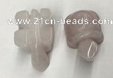 CDN451 38*55*28mm turtle rose quartz decorations wholesale