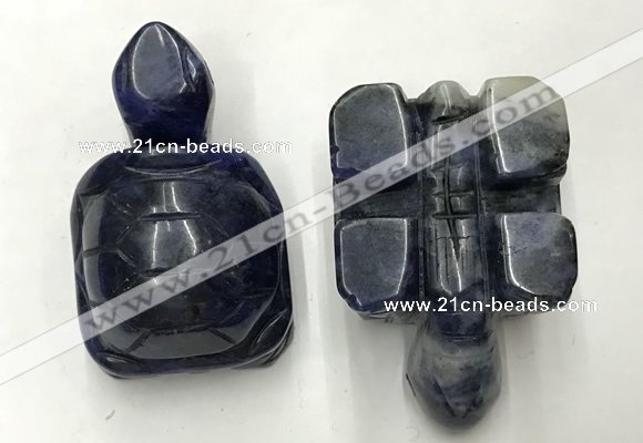 CDN457 38*55*28mm turtle sodalite decorations wholesale