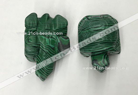 CDN463 38*55*28mm turtle imitation malachite decorations wholesale