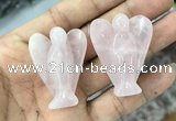 CDN471 30*40mm angel rose quartz decorations wholesale