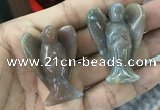 CDN476 30*40mm angel Indian agate decorations wholesale