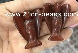 CDN477 30*40mm angel red agate decorations wholesale