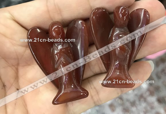 CDN477 30*40mm angel red agate decorations wholesale