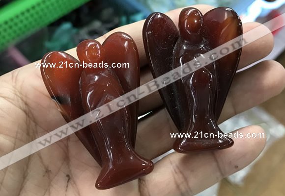 CDN499 35*50mm angel red agate decorations wholesale