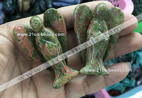 CDN503 35*50mm angel unakite decorations wholesale