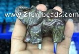 CDN517 33*65*45mm elephant dragon blood jasper decorations wholesale