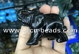 CDN519 33*65*45mm elephant black agate decorations wholesale